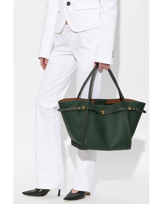 Tod's Green 'Media' Shopper Bag