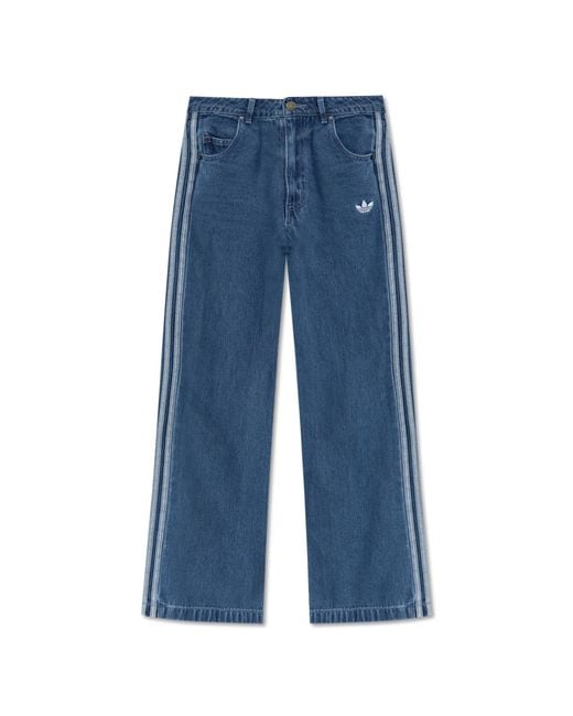 Adidas Originals Blue Jeans With Logo