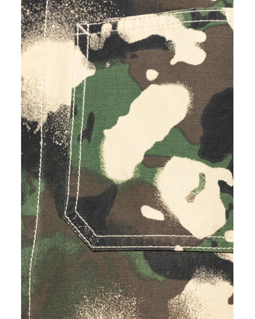 A Bathing Ape Green Jacket With Collar for men