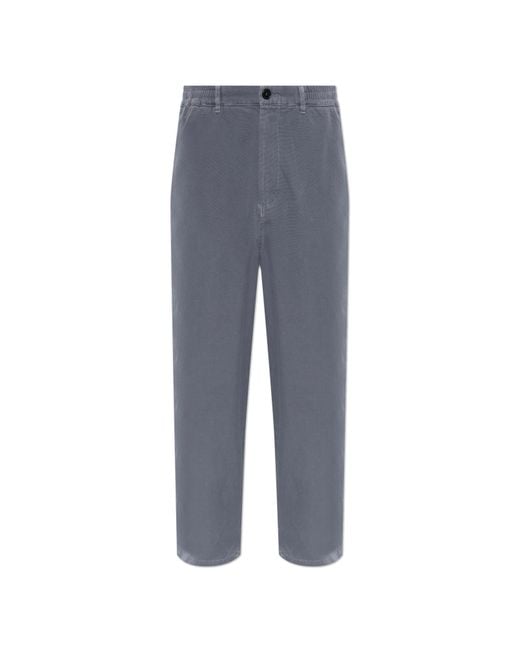 American Vintage Blue Wide-Leg Trousers for men