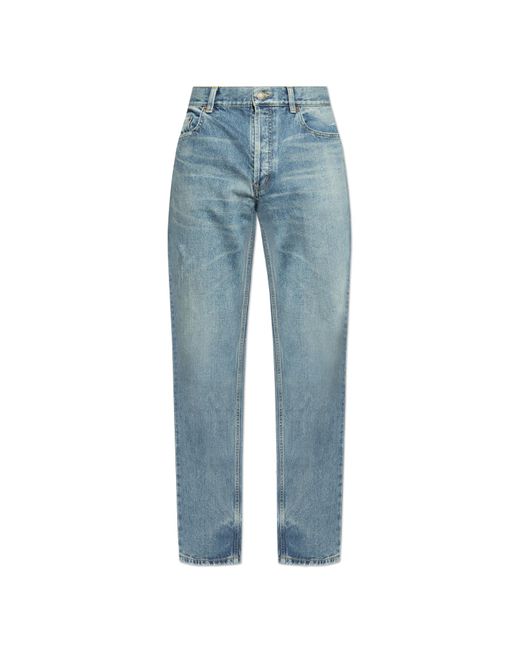 Saint Laurent Blue Jeans With Abrasions for men