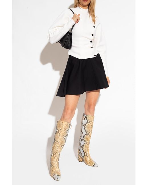 Tory Burch Natural Leather Heeled Knee-High Boots