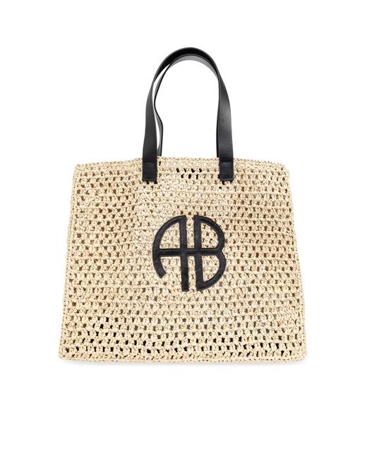 Anine Bing Natural 'Rio Large' Bag