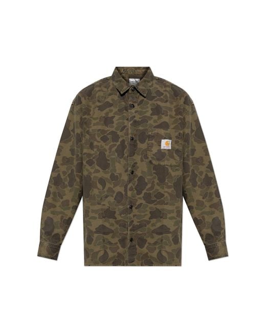 Carhartt Green Shirt With Moro Pattern