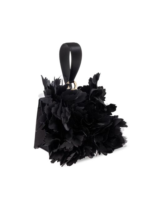 Ferragamo Black Handbag With Applications,