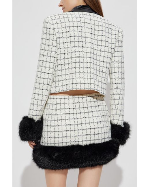 Self-Portrait White Tweed Jacket