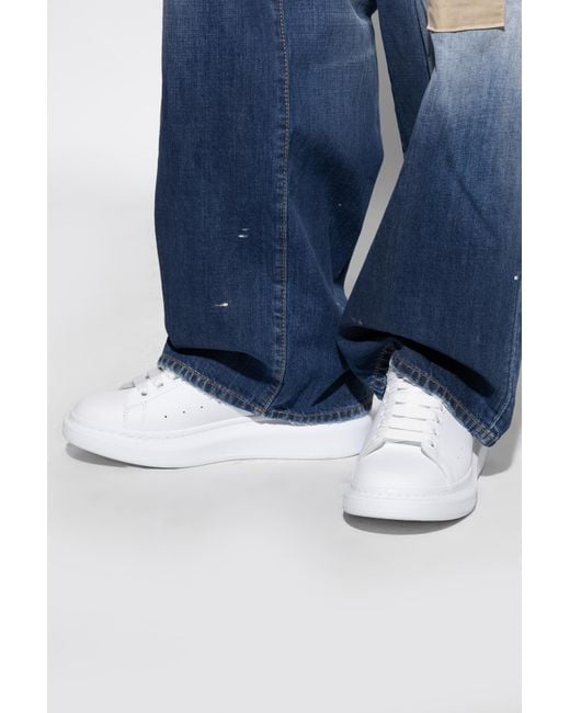 McQueen White Sports Shoes With Studs for men