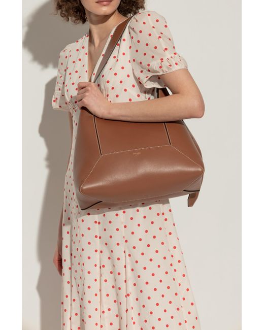 Jimmy Choo Brown Shoulder Bag Diamond Medium