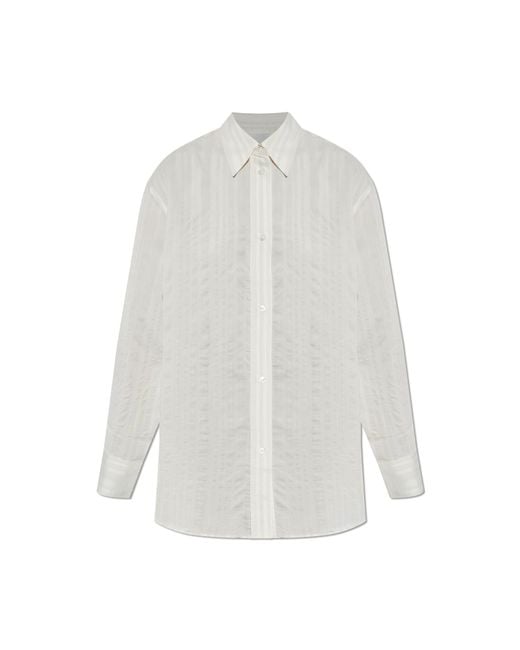 Studio Nicholson White Shirt 'Rouen'