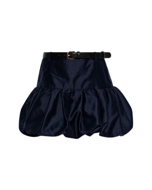 Self-Portrait Blue Skort With Belt