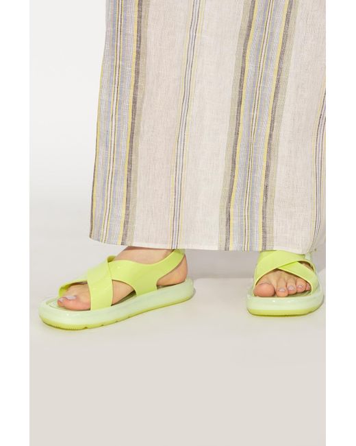 tory burch green jelly sandals
