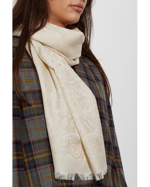 Etro Natural Patterned Scarf