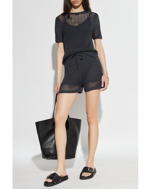 AllSaints Black Lace Top Paloma