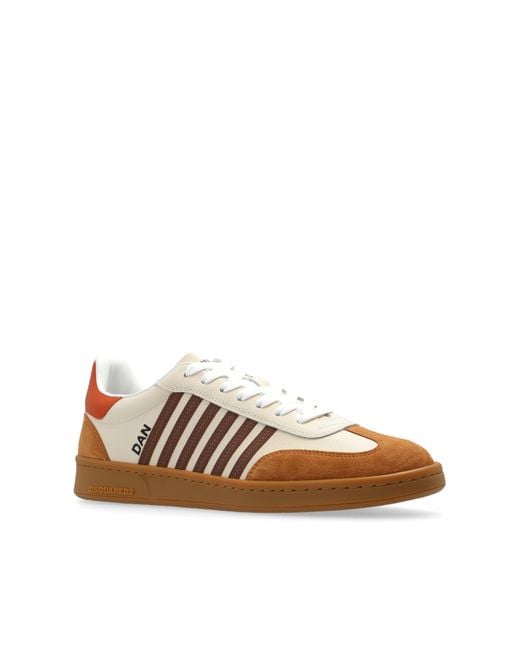 DSquared² Brown Sport Shoes `boxer`, for men