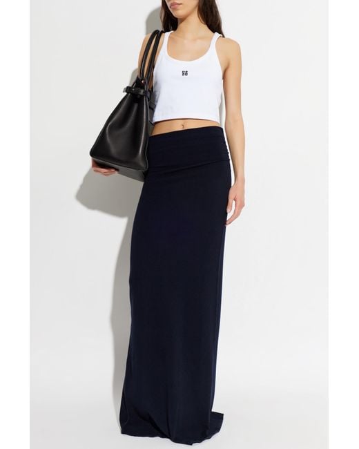 DSquared² Blue Skirt With A Slit