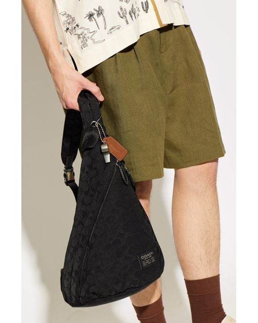 COACH Black One-Shoulder Backpack for men