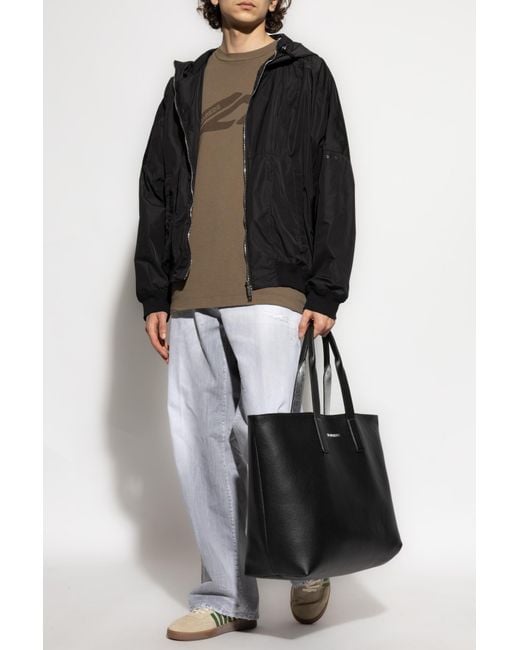 DSquared² Black Hooded Jacket for men