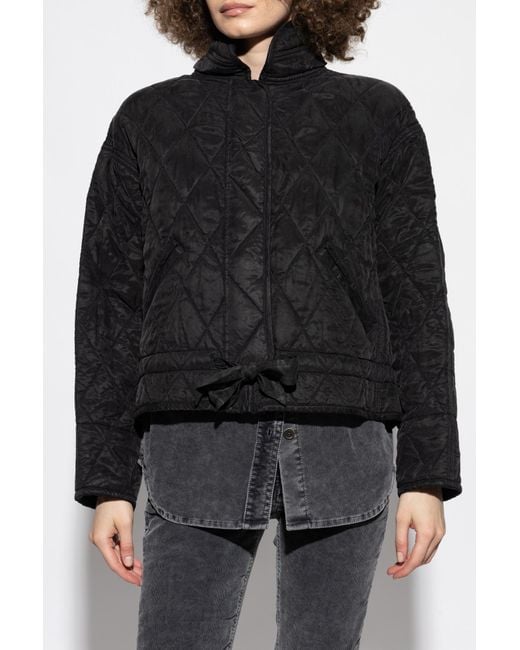 Isabel Marant Black Quilted Jacket 'Zakiane'