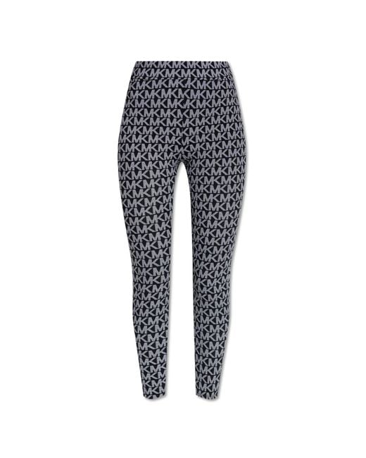 MICHAEL Michael Kors Blue Monogram Leggings