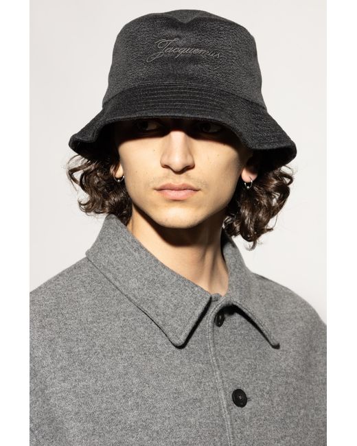 Jacquemus Black Wool Hat 'Cachemiro'