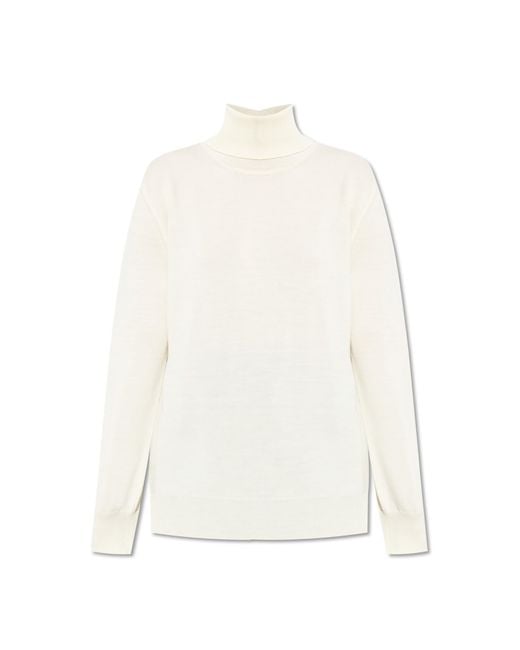Jil Sander Natural Wool Coat