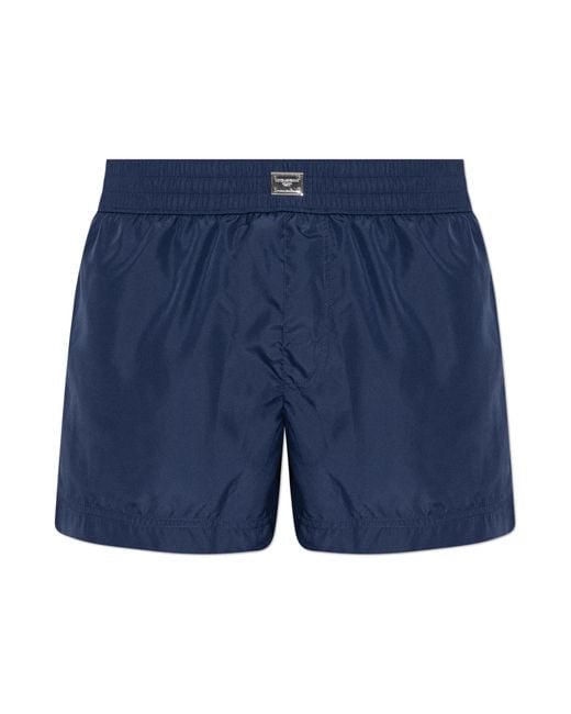 Dolce & Gabbana Blue Swim Shorts for men