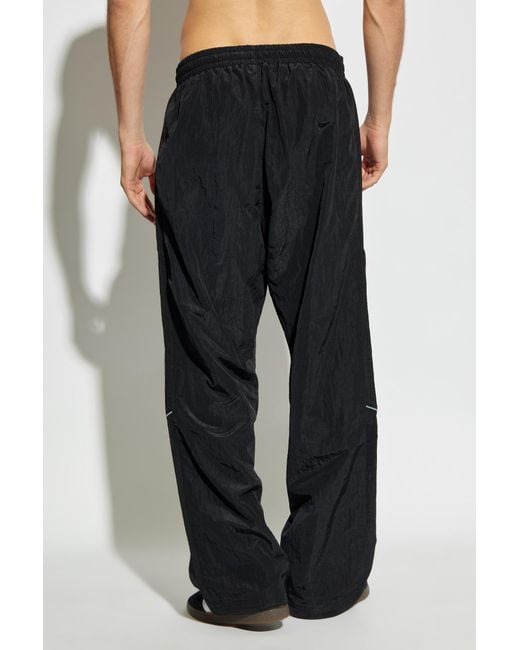 Adidas Originals Black Nylon Pants With Logo for men