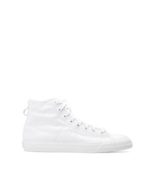 Adidas Originals White 'nizza Hi Rf' High-top Sneakers