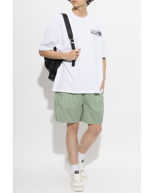 AllSaints Green "Chopin" Shorts for men