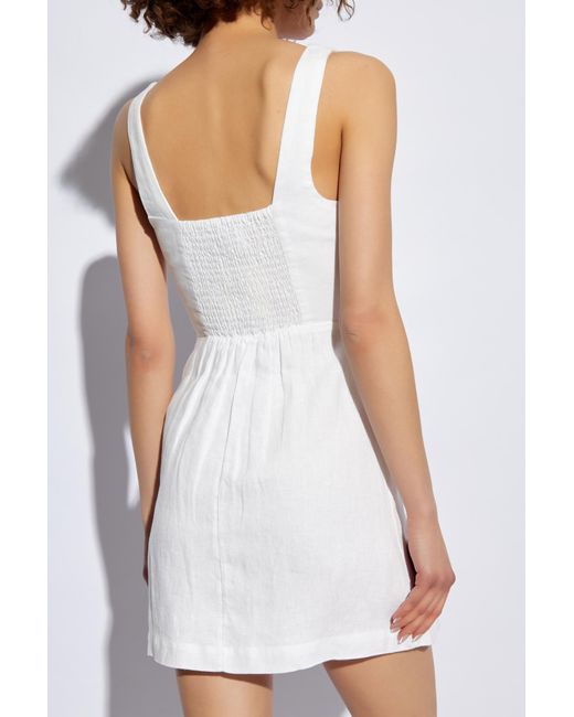Posse White Linen Dress 'skyla',