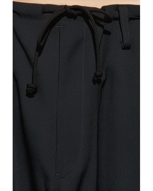 Yohji Yamamoto Black Wool Trousers for men