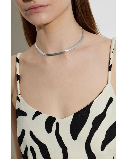 AllSaints Metallic Short Necklace