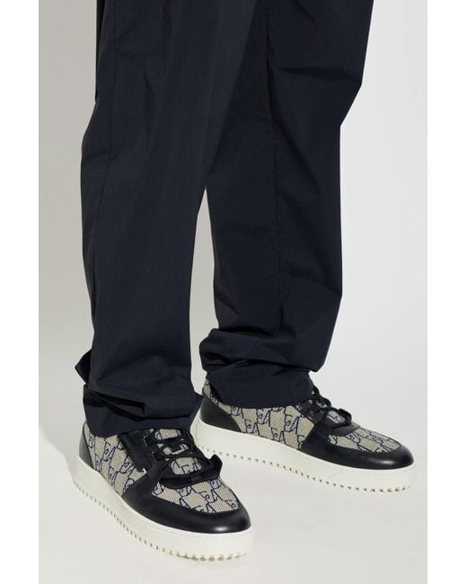 Emporio Armani Natural Sports Shoes With Monogram for men