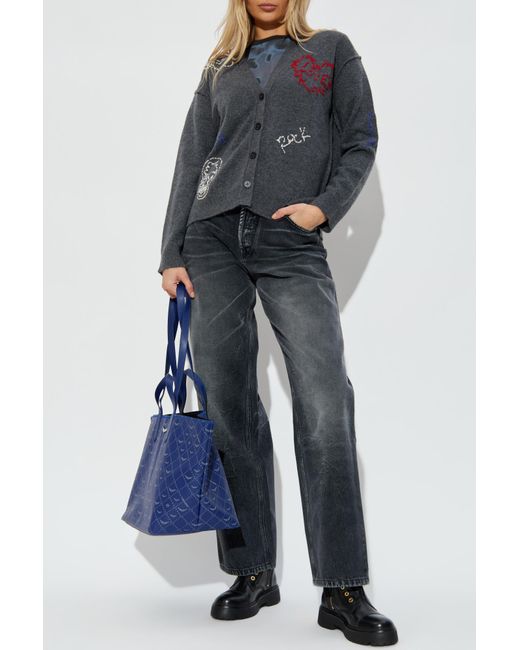 Moschino Blue Jeans With Logo