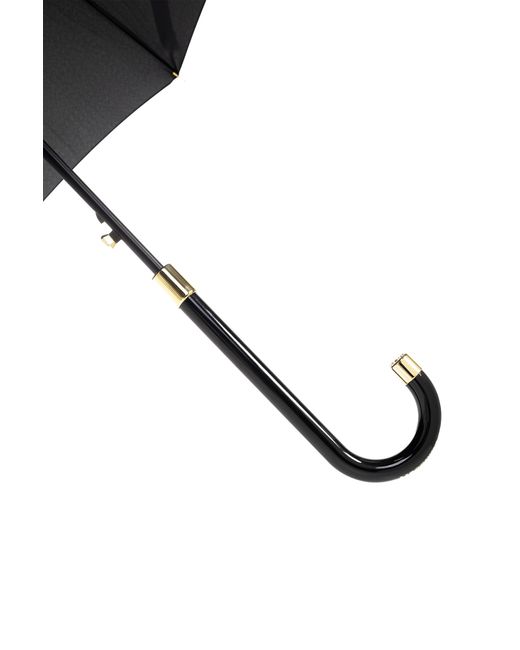 Moschino Black Umbrella With Logo,