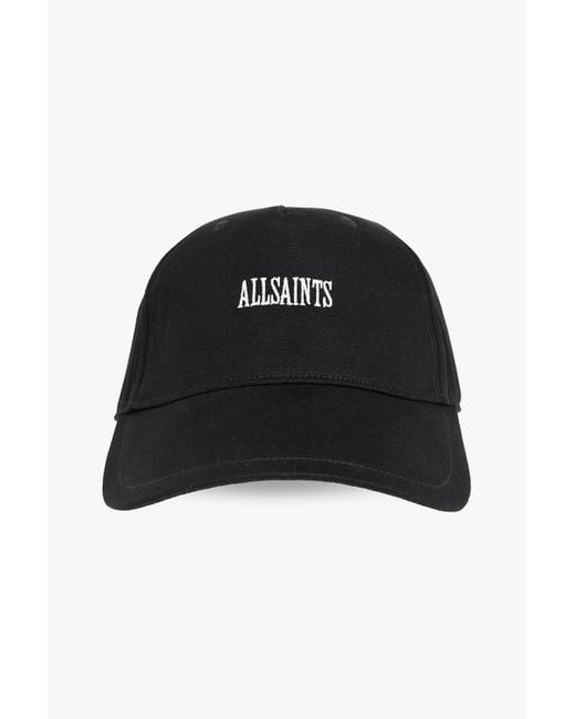 AllSaints Black Baseball Cap