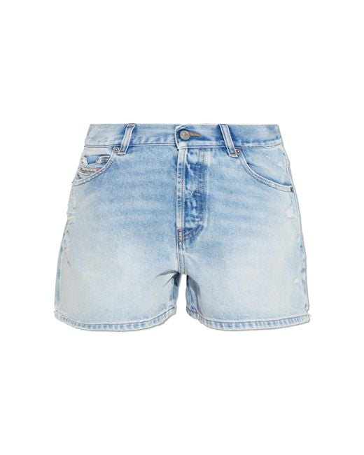 DIESEL Blue 'De-Helios' Denim Shorts