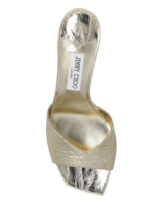 Jimmy Choo Pink Heeled Mules "Skye"