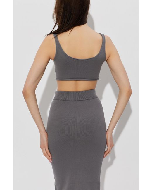 Entire studios Gray Strap Top