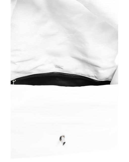 Balenciaga Gray ‘Monaco M’ Shoulder Bag