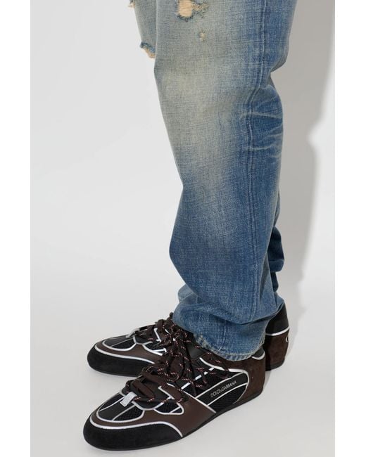 Dolce & Gabbana Black "Ginnica" Sports Shoes for men