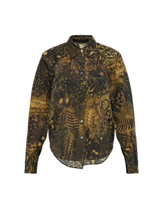 AllSaints Green Shirt 'Cory'