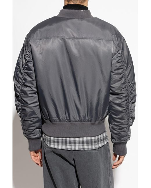 Officine Generale Gray 'Bomber' Type Jacket for men
