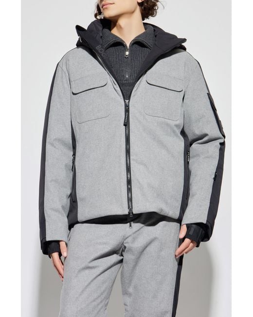 Bogner Gray Puffer Ski Jacket 'Cobeyn' for men