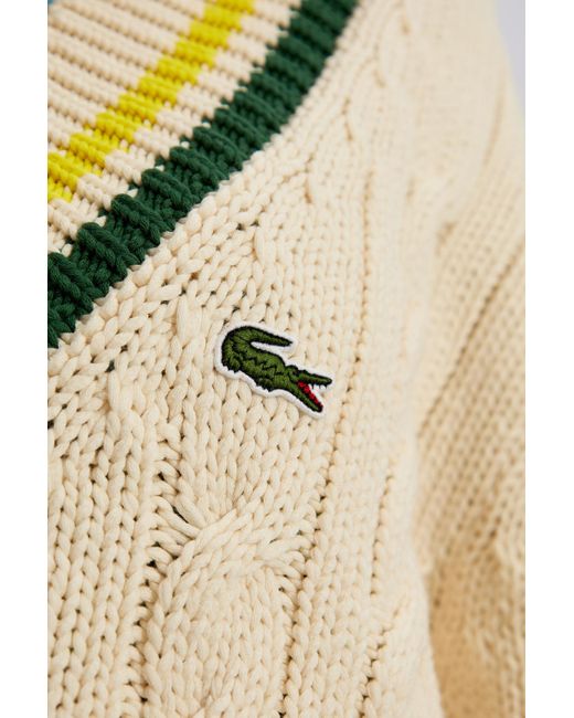 Lacoste Natural Sweater With Logo,