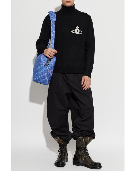 Vivienne Westwood Black Wool Turtleneck 'Mark' for men