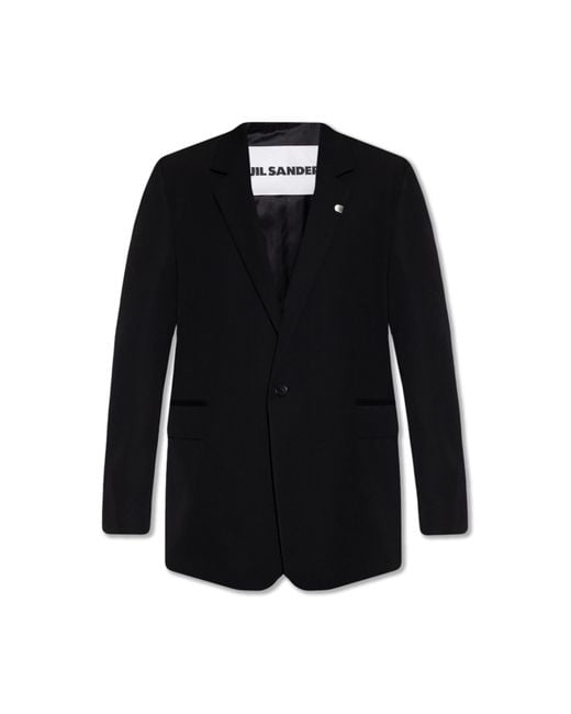 Jil Sander Black Wool Turtleneck Sweater for men