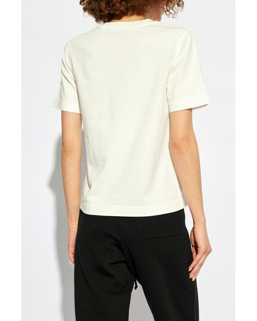 Burberry White T-Shirt With Logo