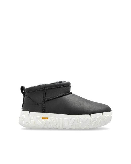 Ugg Black Snow Boots 'Cl Ultra Mini Wrap Tech' for men