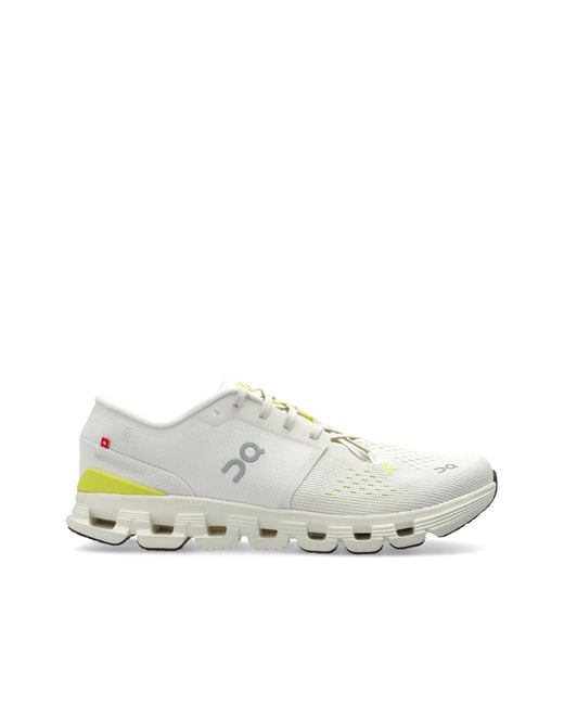 On Shoes White "Cloud X4" Sports Shoes for men